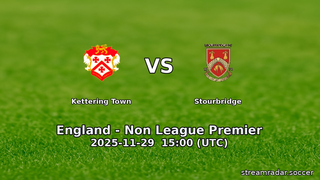 Kettering Town vs Stourbridge