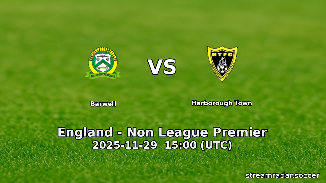 Barwell vs Harborough Town
