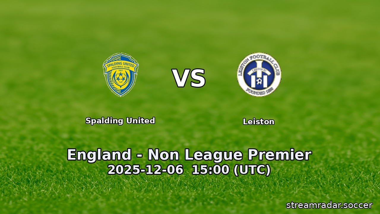Spalding United vs Leiston