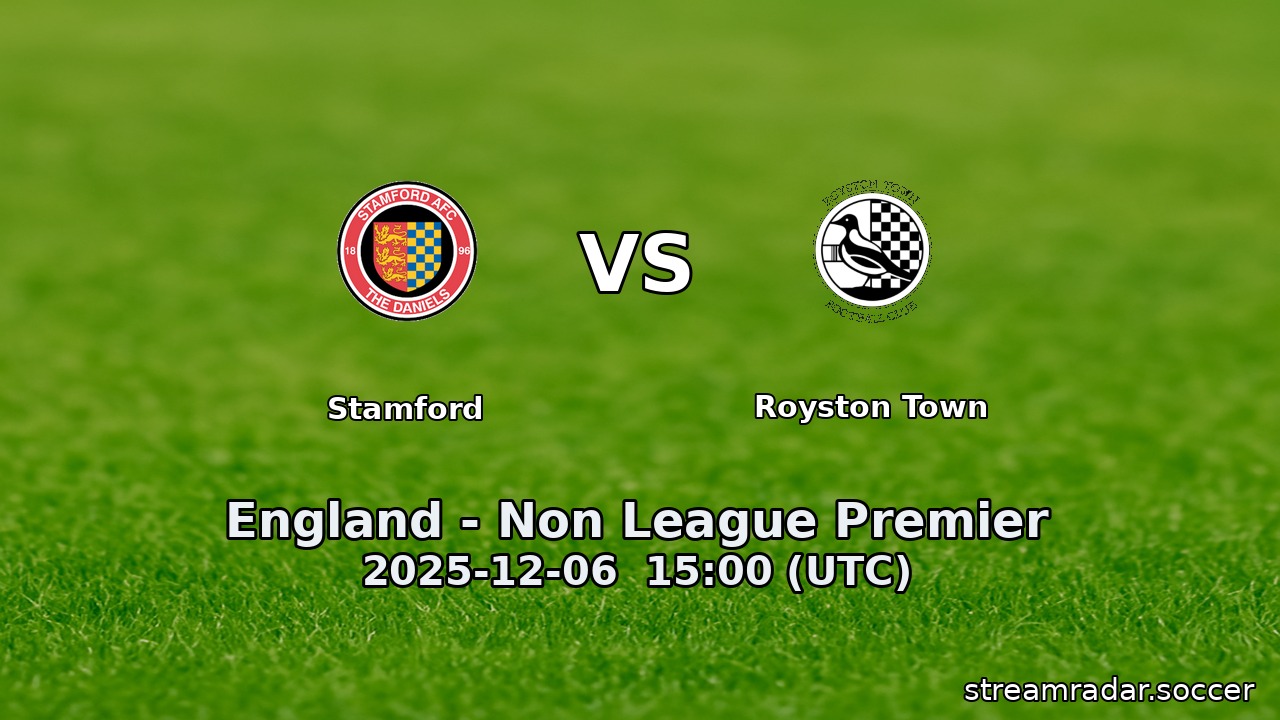 Stamford vs Royston Town