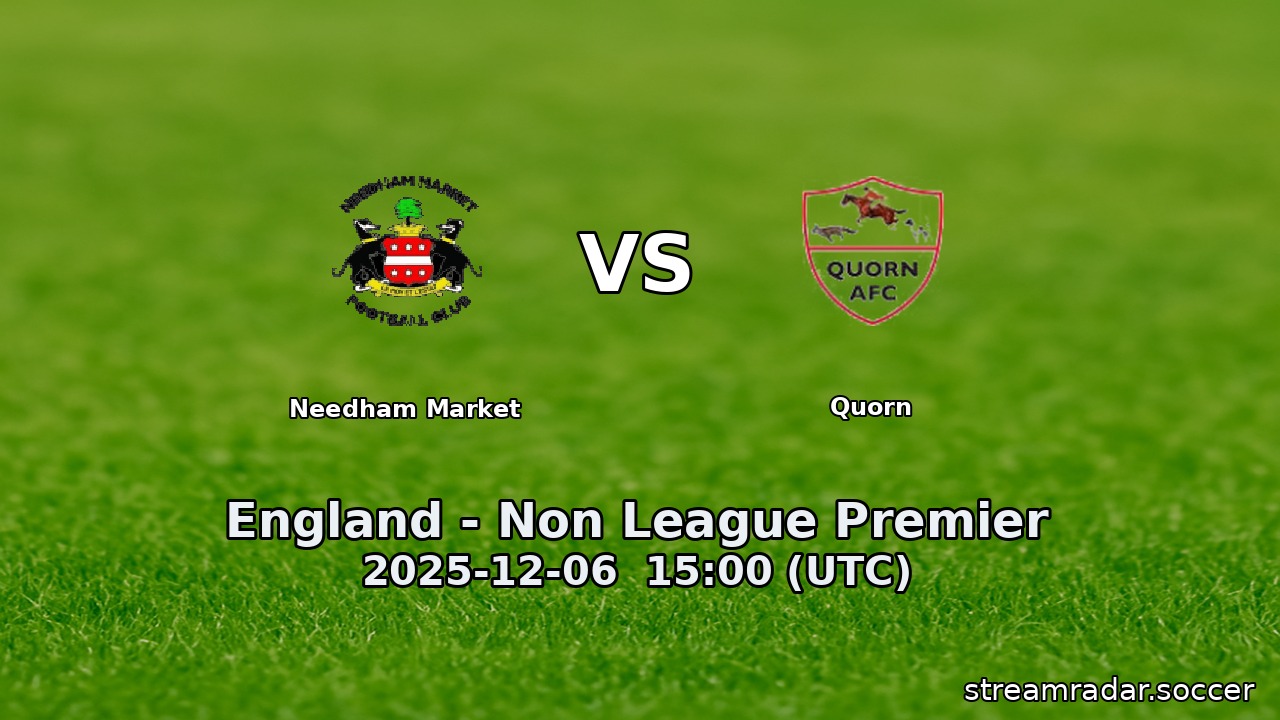 Needham Market vs Quorn