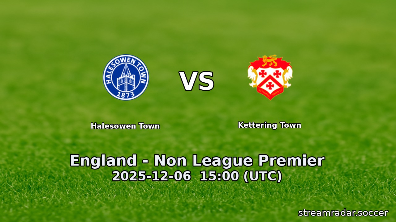 Halesowen Town vs Kettering Town