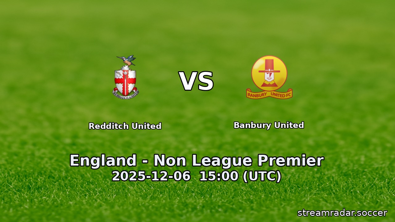 Redditch United vs Banbury United