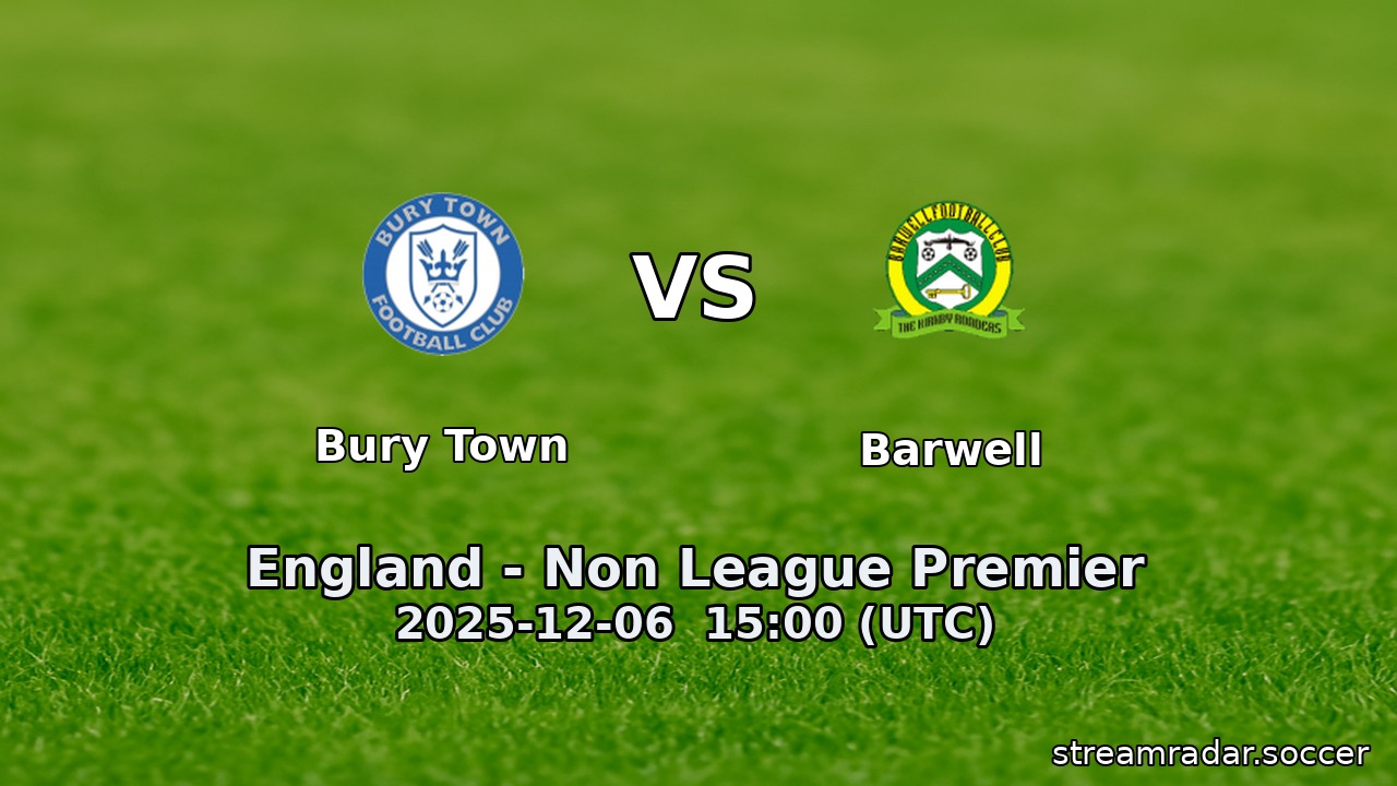Bury Town vs Barwell