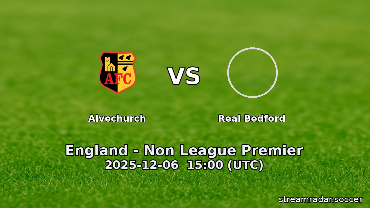 Alvechurch vs Real Bedford