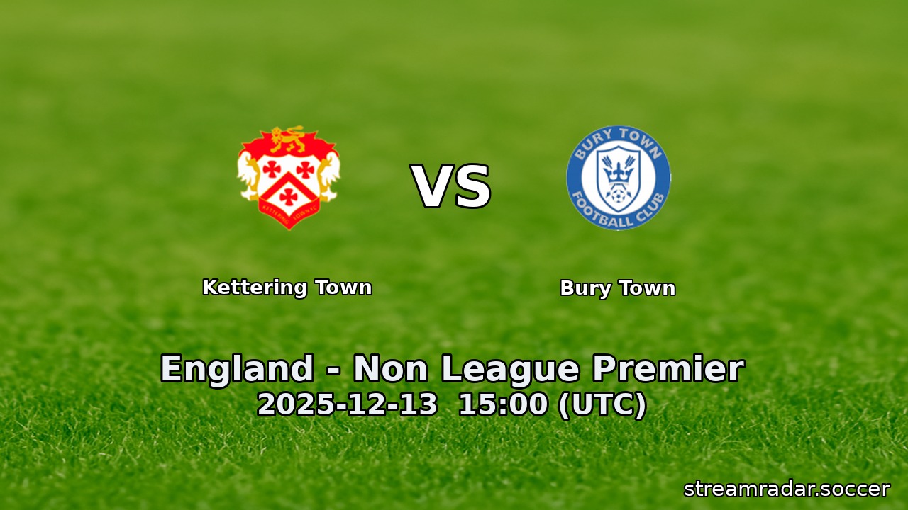 Kettering Town vs Bury Town
