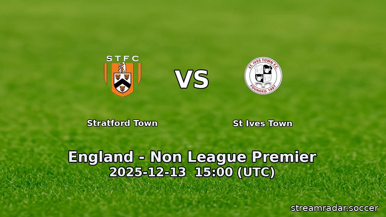 Stratford Town vs St Ives Town