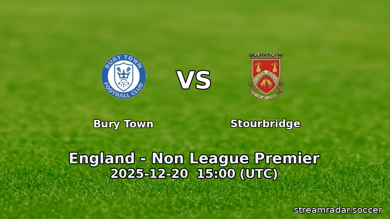 Bury Town vs Stourbridge