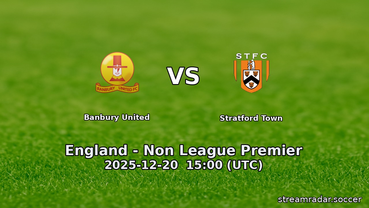 Banbury United vs Stratford Town