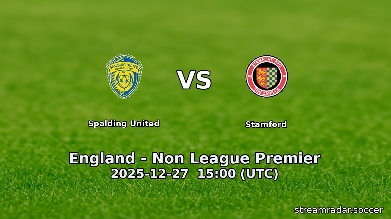 Spalding United vs Stamford