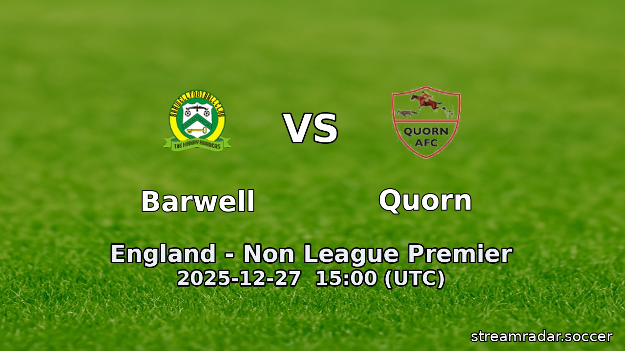 Barwell vs Quorn