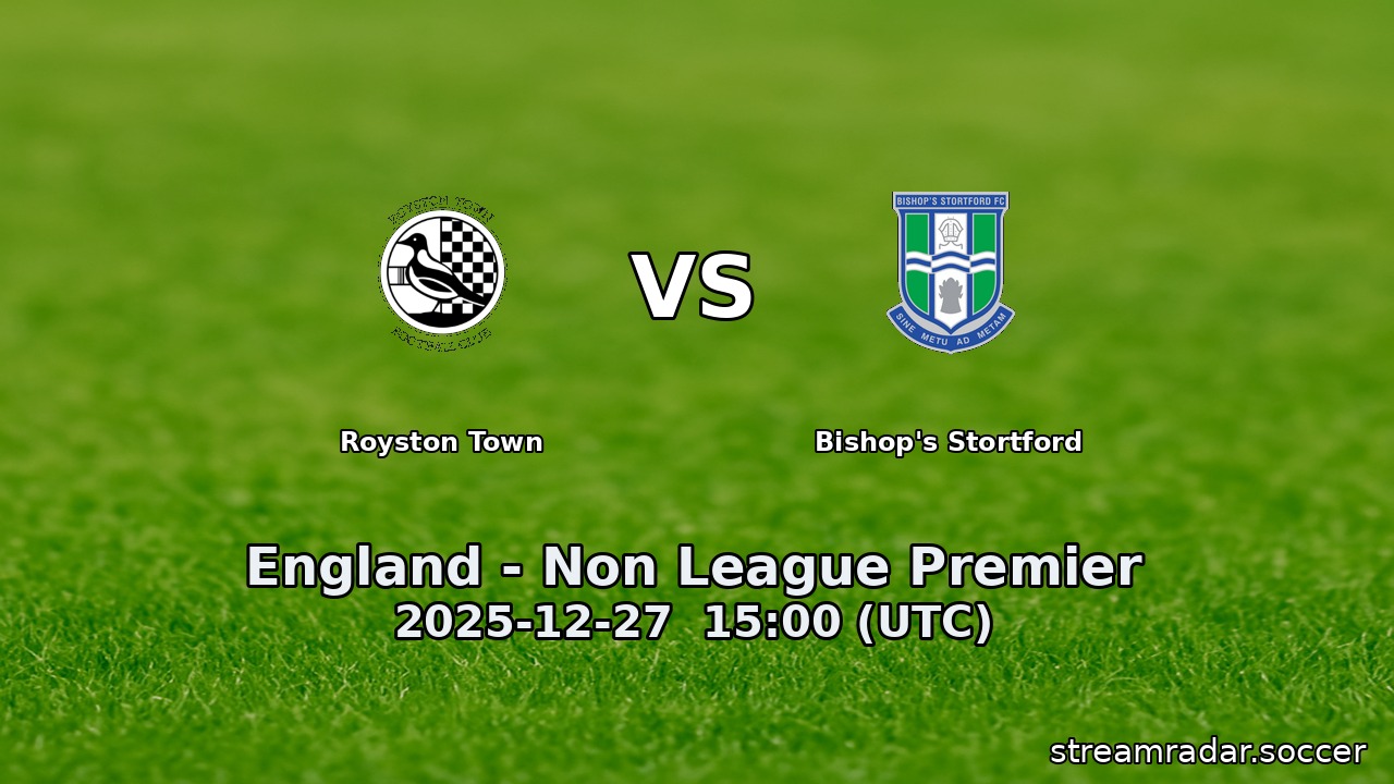 Royston Town vs Bishop's Stortford