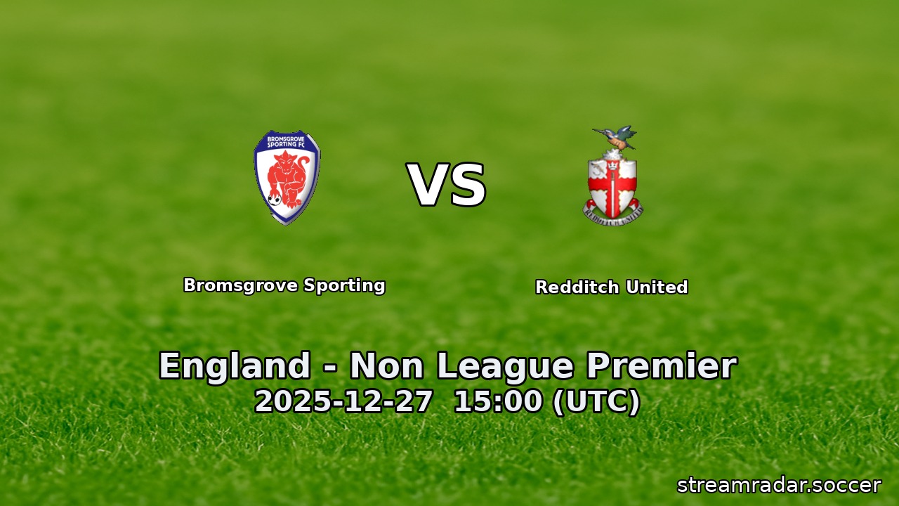 Bromsgrove Sporting vs Redditch United