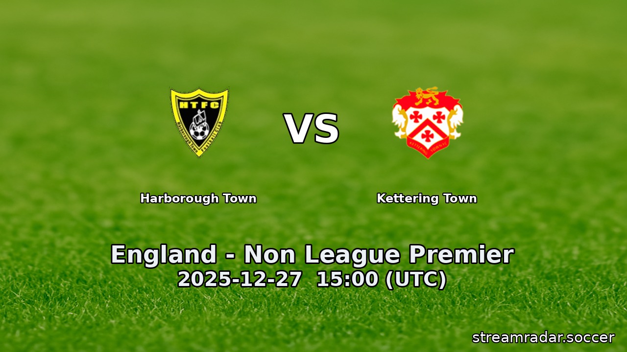Harborough Town vs Kettering Town