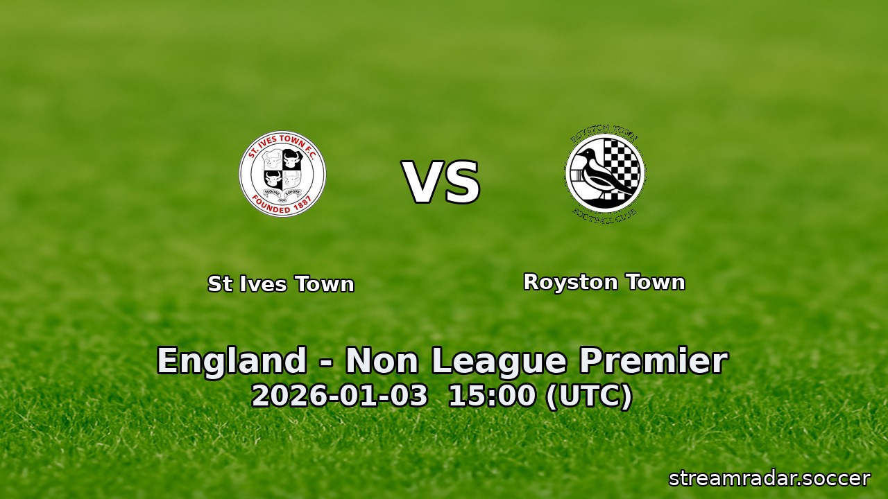 St Ives Town vs Royston Town