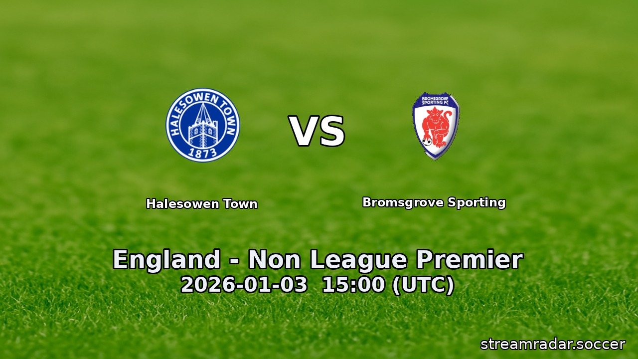 Halesowen Town vs Bromsgrove Sporting