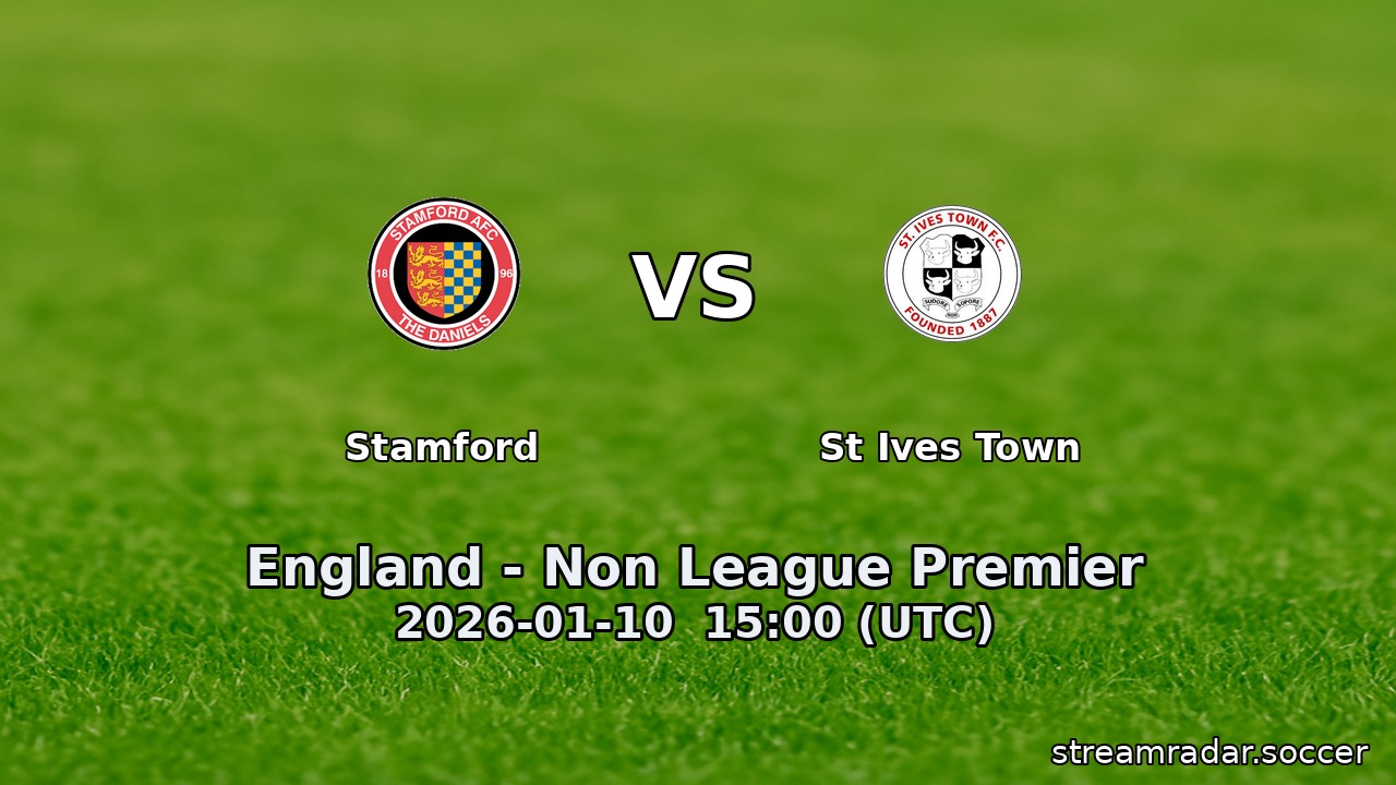 Stamford vs St Ives Town