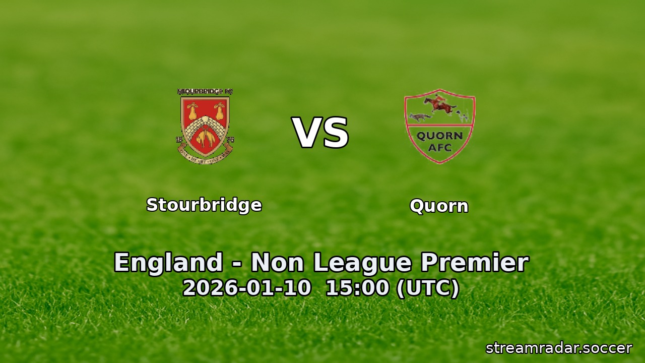 Stourbridge vs Quorn