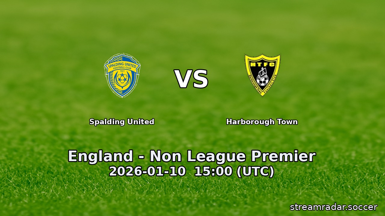 Spalding United vs Harborough Town