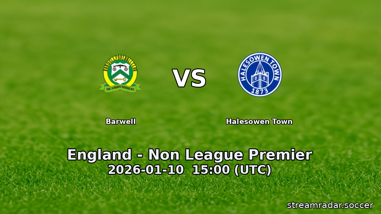 Barwell vs Halesowen Town