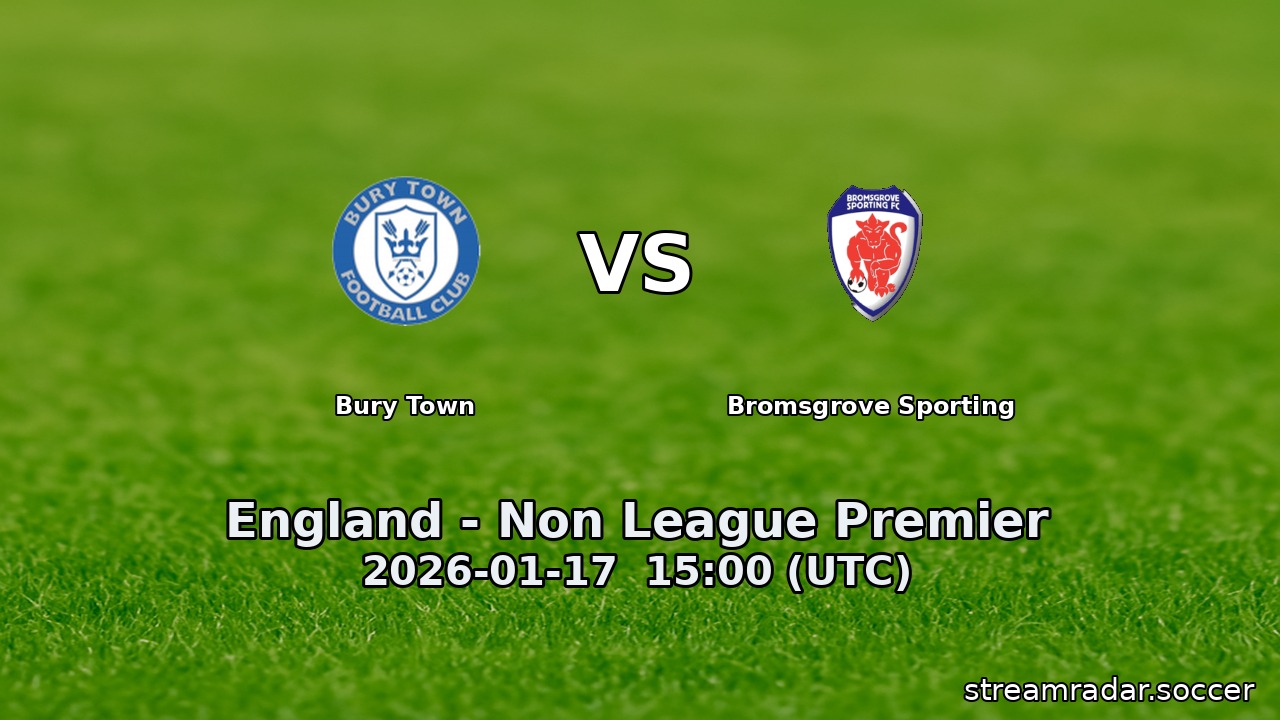 Bury Town vs Bromsgrove Sporting