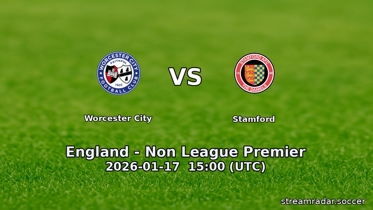 Worcester City vs Stamford