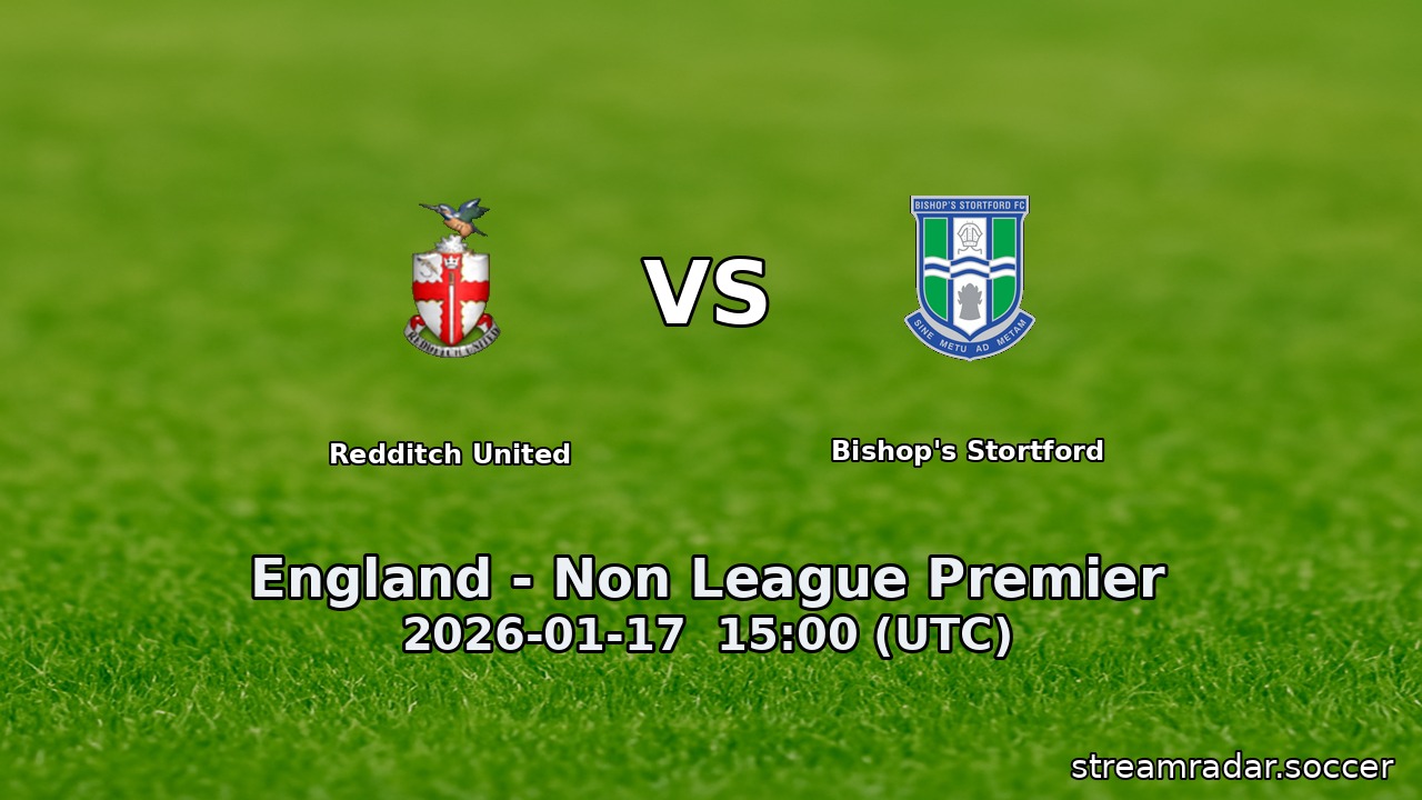 Redditch United vs Bishop's Stortford