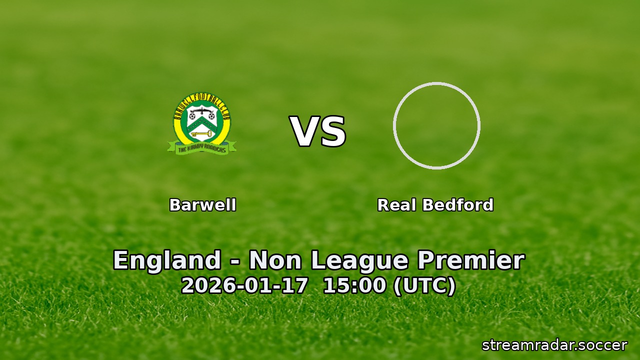 Barwell vs Real Bedford