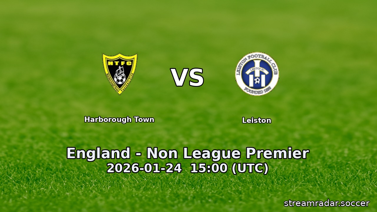 Harborough Town vs Leiston