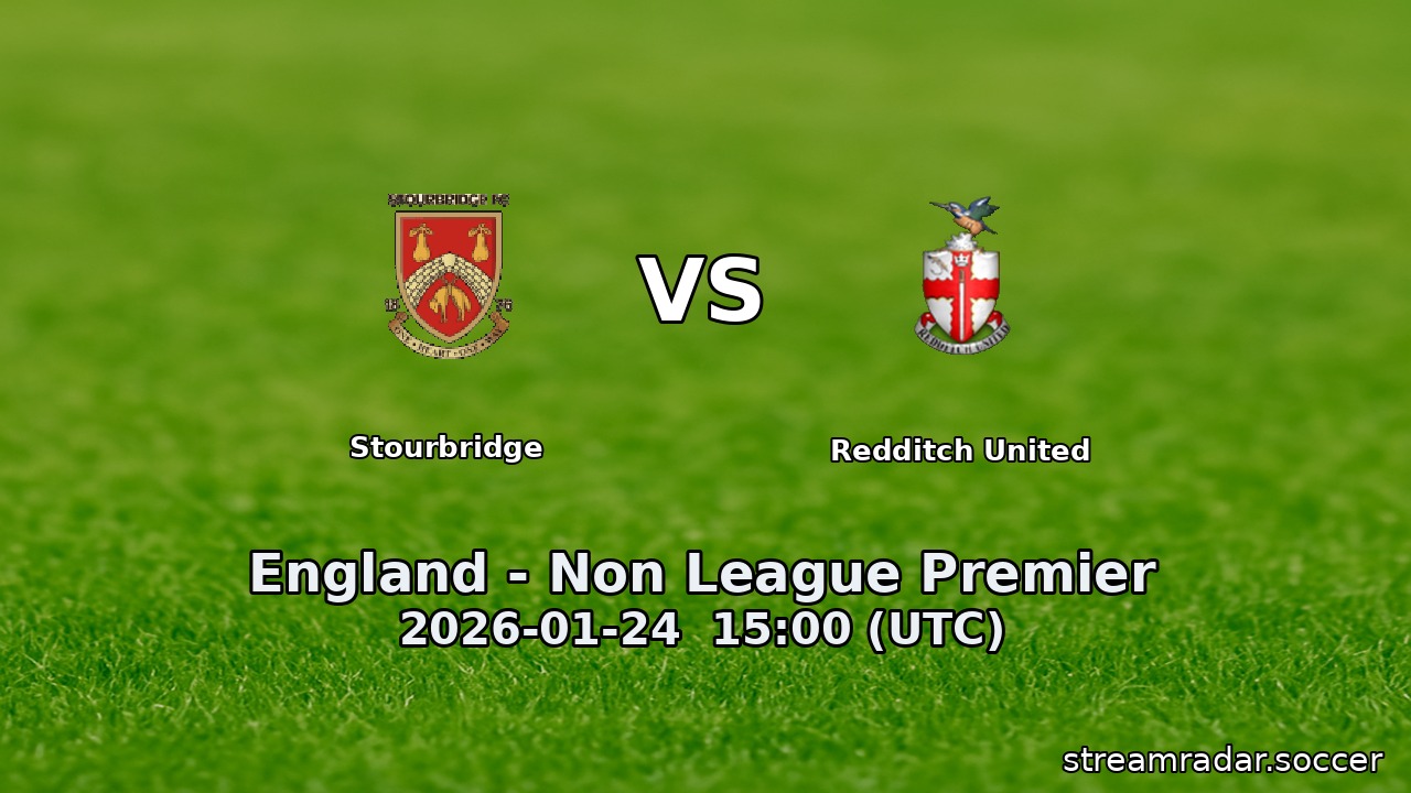 Stourbridge vs Redditch United