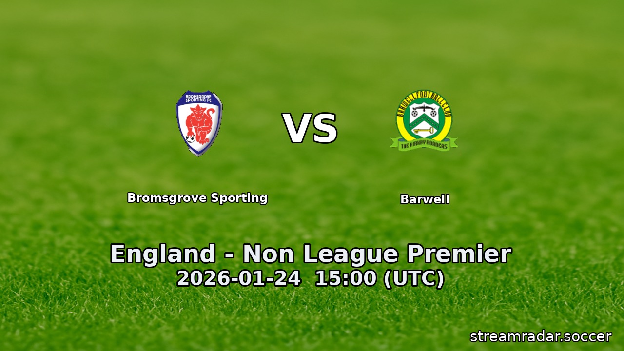 Bromsgrove Sporting vs Barwell