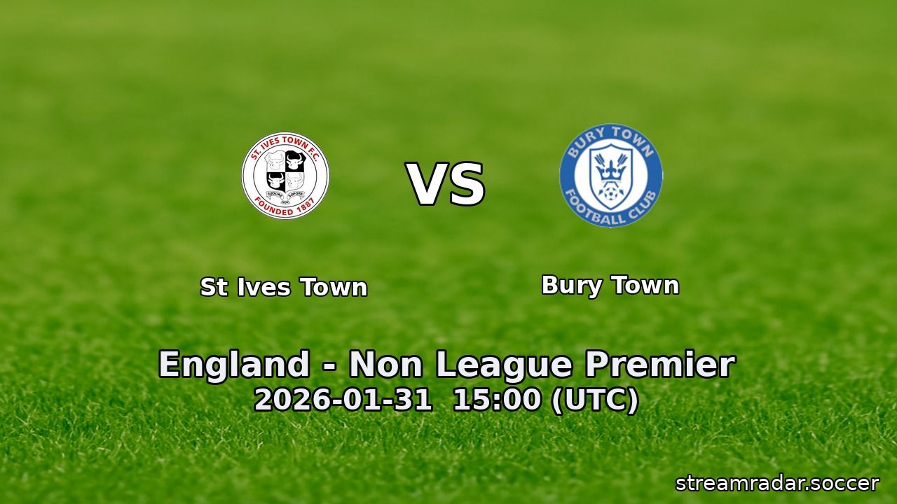 St Ives Town vs Bury Town