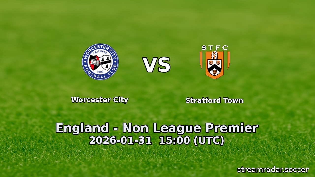 Worcester City vs Stratford Town
