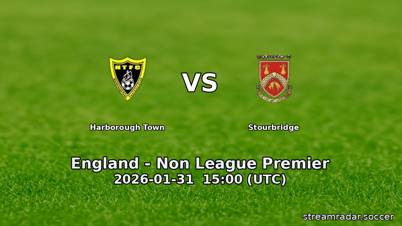 Harborough Town vs Stourbridge