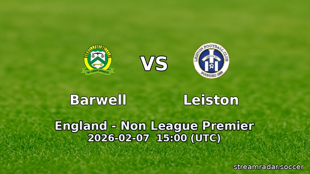 Barwell vs Leiston