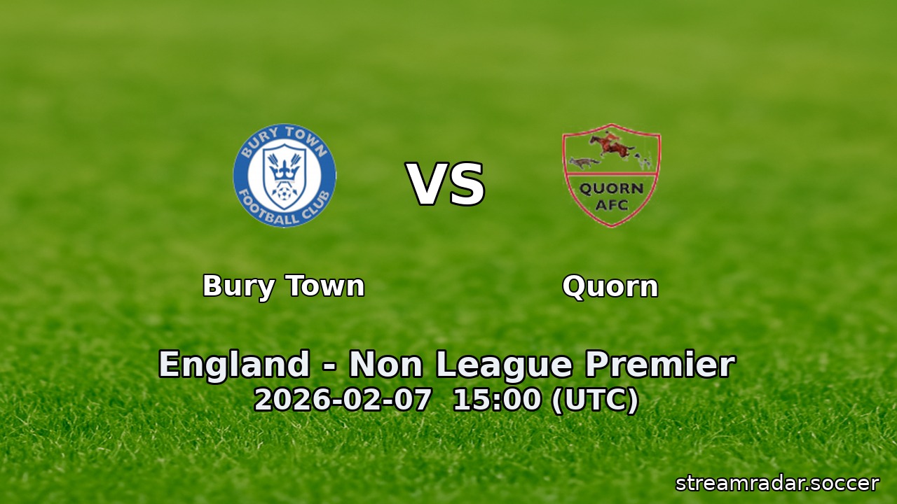 Bury Town vs Quorn