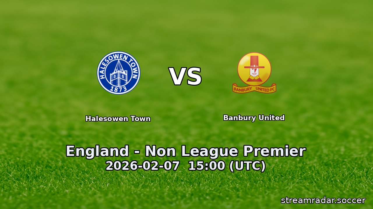 Halesowen Town vs Banbury United
