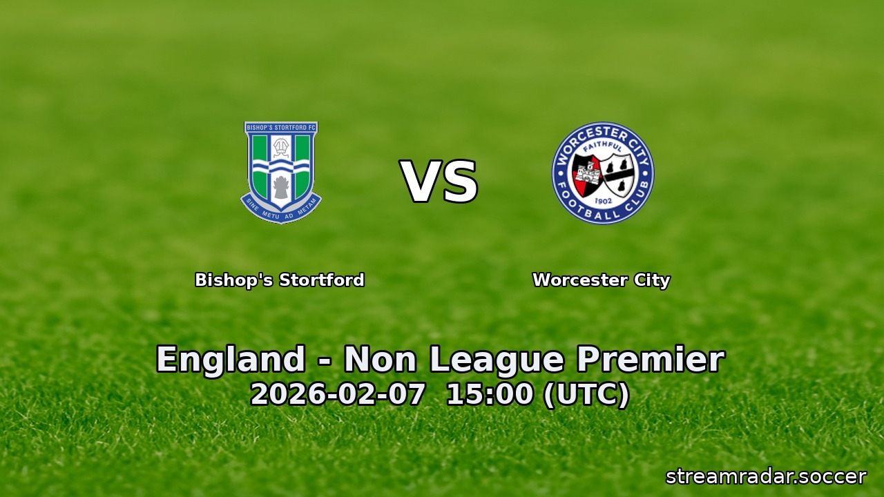 Bishop's Stortford vs Worcester City