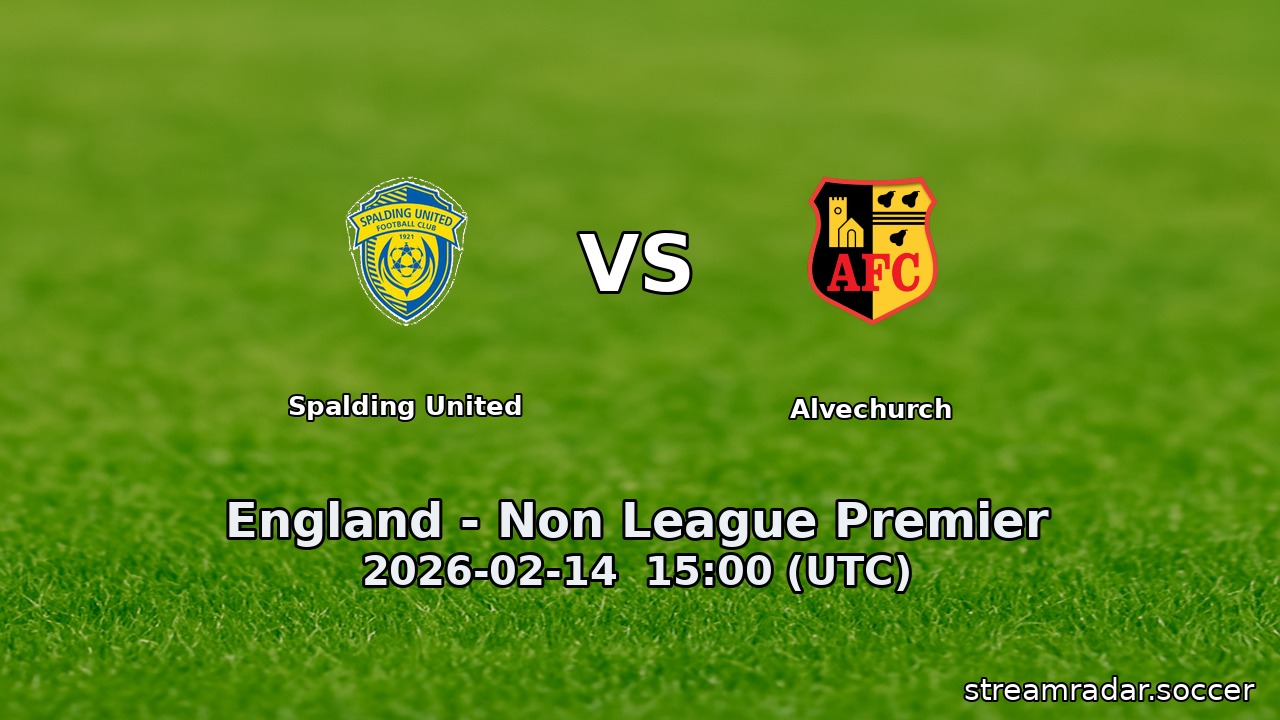 Spalding United vs Alvechurch