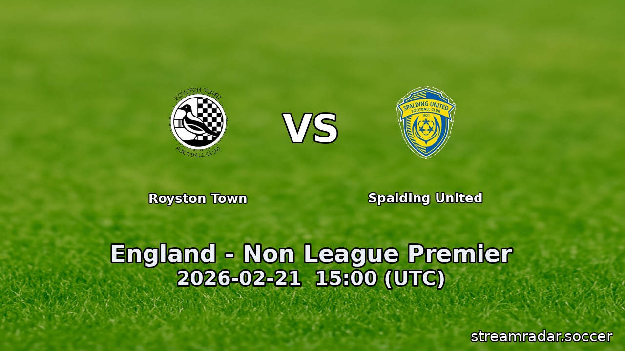 Royston Town vs Spalding United