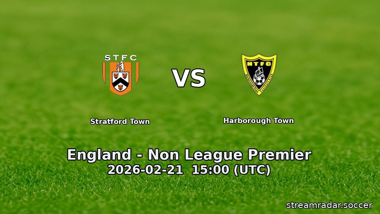 Stratford Town vs Harborough Town