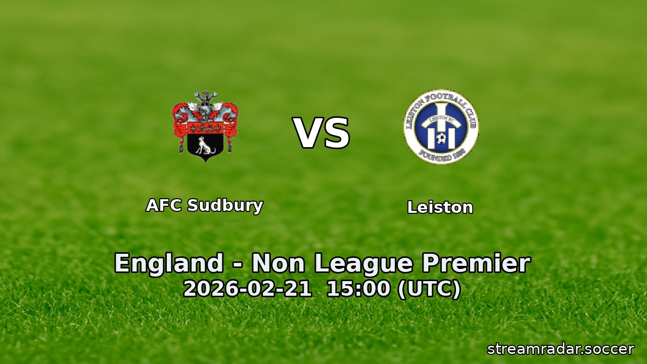 AFC Sudbury vs Leiston
