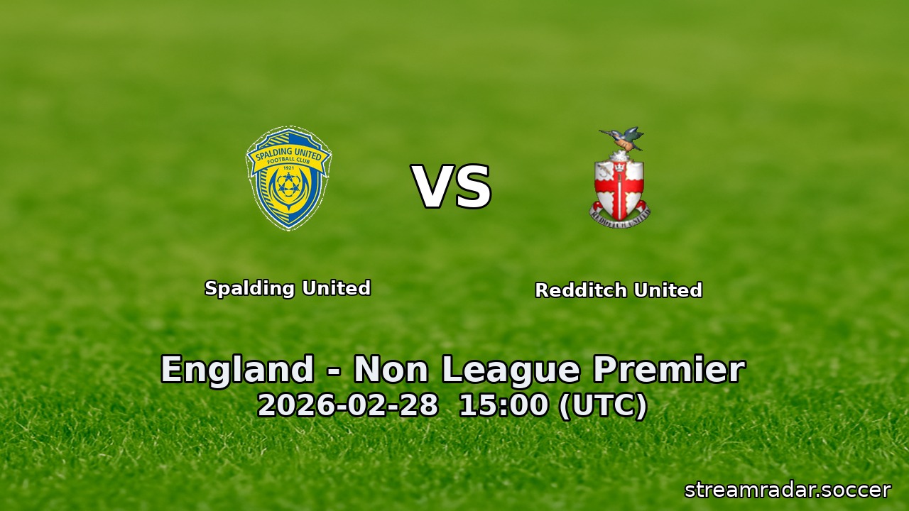 Spalding United vs Redditch United