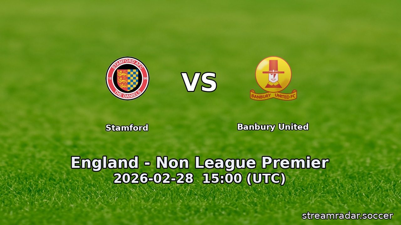 Stamford vs Banbury United