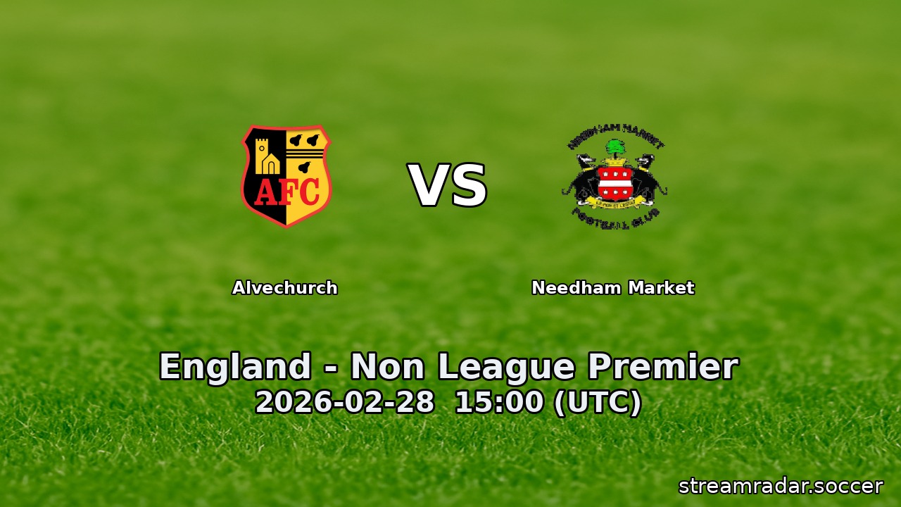 Alvechurch vs Needham Market