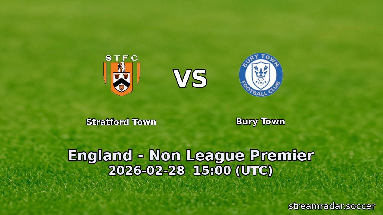 Stratford Town vs Bury Town