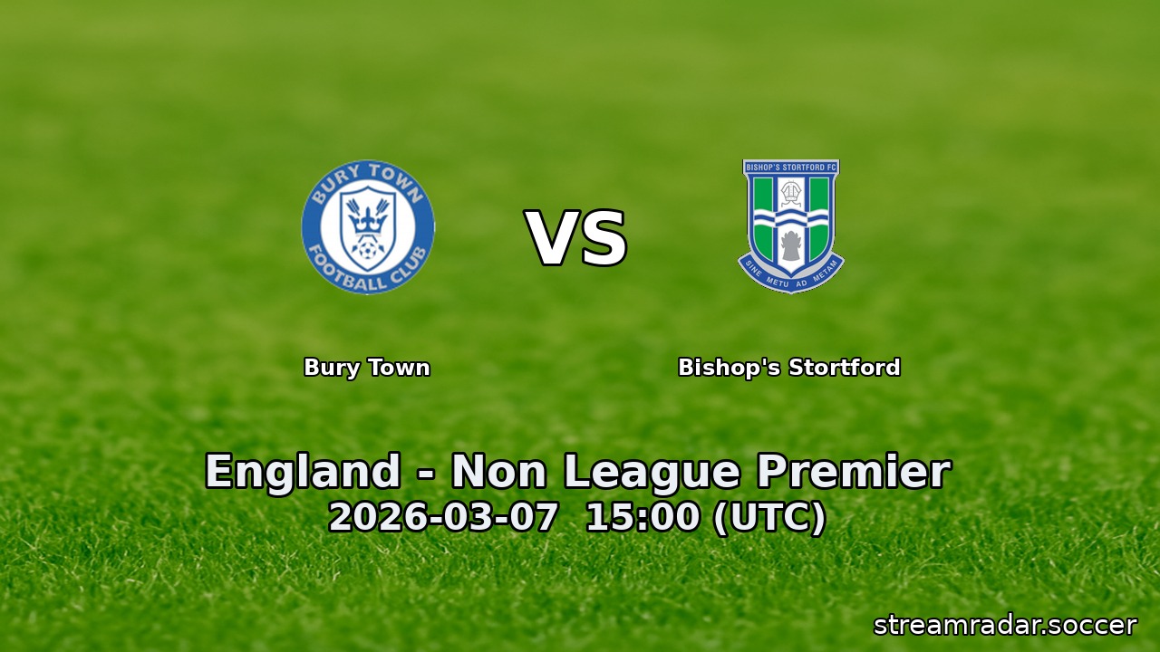 Bury Town vs Bishop's Stortford