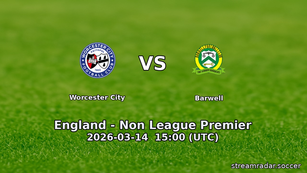 Worcester City vs Barwell