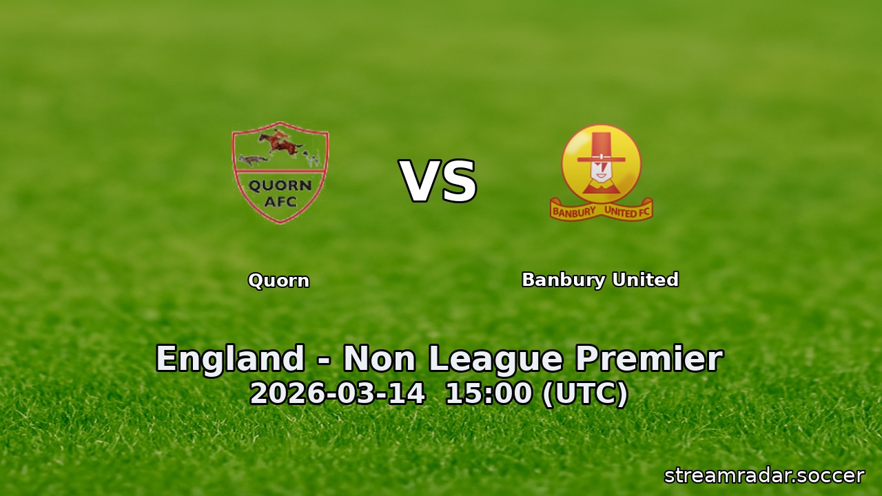Quorn vs Banbury United