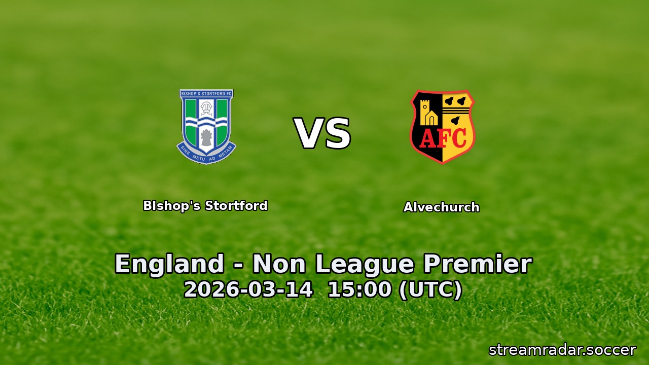 Bishop's Stortford vs Alvechurch